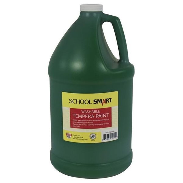 School Smart School Smart 2002770 1 gal Washable Tempera Paint; Green 2002770